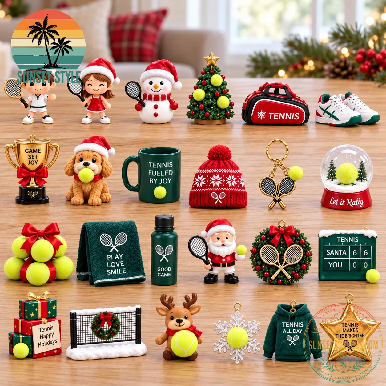 2 Tennis Player Christmas Advent Calendar — image 2